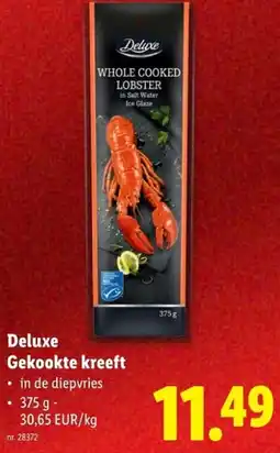 Lidl Deluxe Gekookte kreeft aanbieding
