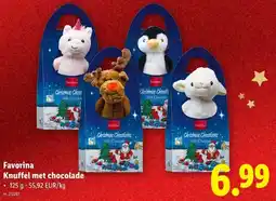 Lidl Favorina Knuffel met chocolade aanbieding