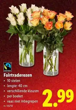 Lidl Fairtraderozen aanbieding