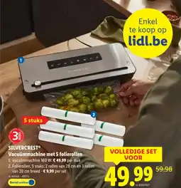 Lidl Vacuümmachine met 5 folierollen aanbieding