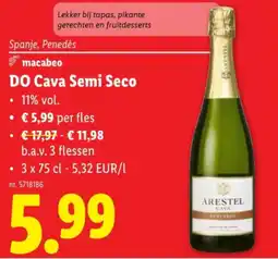 Lidl DO Cava Semi Seсo aanbieding