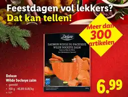 Lidl Wilde Sockeye zalm aanbieding