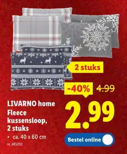Lidl Fleece kussensloоp, 2 stuks aanbieding