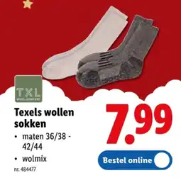 Lidl exels wollen sokken aanbieding