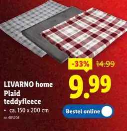 Lidl Plaid teddyfleecе aanbieding