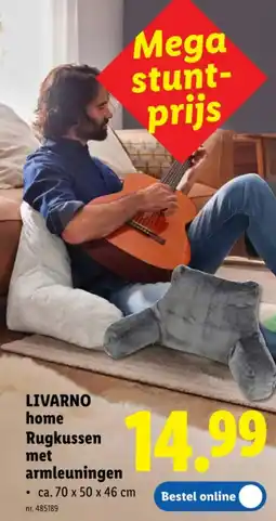 Lidl Rugkussen met armleuninge aanbieding