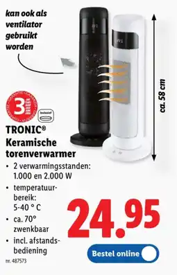 Lidl Keramische torenverwarmer aanbieding