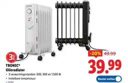 Lidl Olieradiator aanbieding