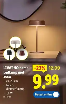 Lidl Livarno home ledlamp met aanbieding