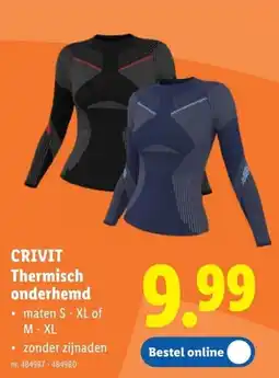Lidl Crivit thermisch onderhemd aanbieding