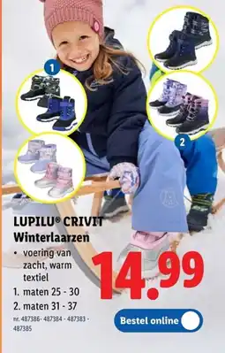 Lidl Lupilu crivit winterlaarzen aanbieding