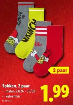 Lidl Sokken aanbieding