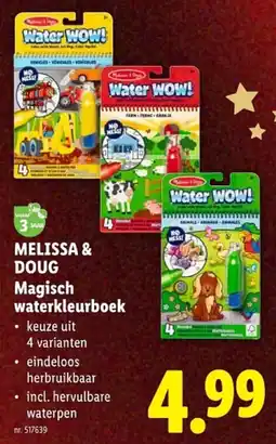 Lidl Melissa & doug magisch waterkleurboek aanbieding
