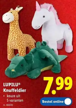 Lidl Lupilu knuffeldier aanbieding