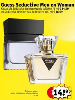 Kruidvat Guess Seductive Men en Woman aanbieding