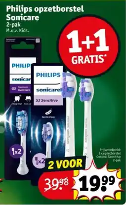 Kruidvat Philips opzetborstel Sonicare aanbieding