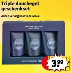 Kruidvat Triple douchegel geschenkset aanbieding