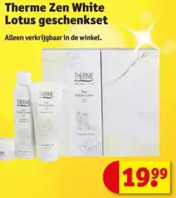 Kruidvat Therme Zen White Lotus geschenkset aanbieding