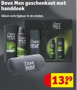 Kruidvat Dove Men geschenkset met handdoek aanbieding
