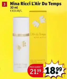 Kruidvat Nina Ricci L'Air Du Temps aanbieding