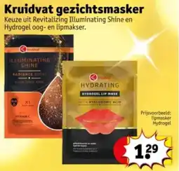 Kruidvat Kruidvat gezichtsmasker aanbieding