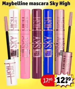 Kruidvat Maybelline mascara Sky High aanbieding
