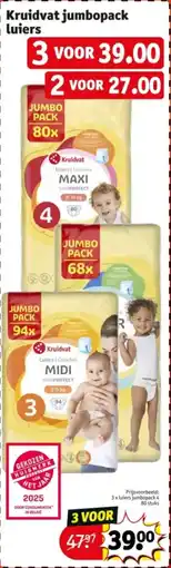 Kruidvat Kruidvat jumbopack luiers aanbieding