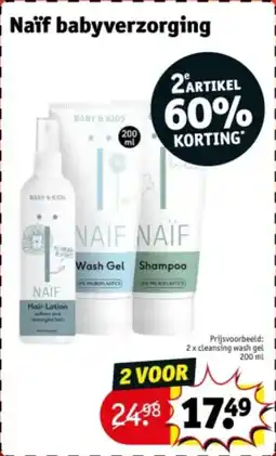 Kruidvat Naïf babyverzorging aanbieding