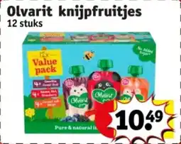 Kruidvat Olvarit knijpfruitjes aanbieding