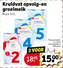 Kruidvat Kruidvat opvolg-en groeimelk aanbieding
