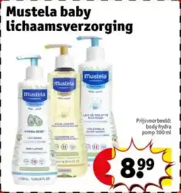 Kruidvat Mustela baby lichaamsverzorging aanbieding