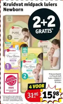 Kruidvat Kruidvat midpack luiers Newborn aanbieding