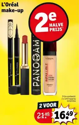 Kruidvat L'Oréal make-up aanbieding