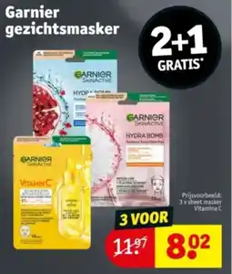 Kruidvat Garnier gezichtsmasker aanbieding