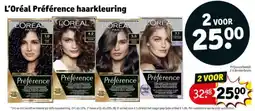 Kruidvat L'Oréal Préférence haarkleuring aanbieding