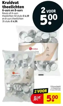 Kruidvat Kruidvat theelichten aanbieding