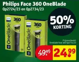 Kruidvat Philips Face 360 OneBlade aanbieding