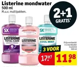 Kruidvat Listerine mondwater aanbieding