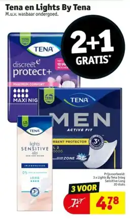 Kruidvat Tena en Lights By Tena aanbieding
