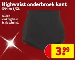 Kruidvat Highwaist Onderbroek Kant aanbieding
