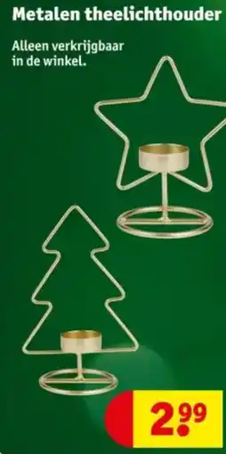 Kruidvat Metalen Theelichthouder aanbieding