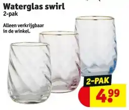 Kruidvat Waterglas Swirl aanbieding