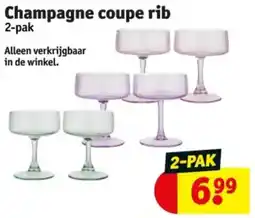 Kruidvat Champagne Coupe Rib aanbieding