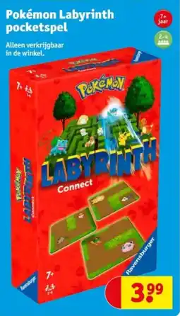 Kruidvat Pokémon Labyrinth Pocketspel aanbieding