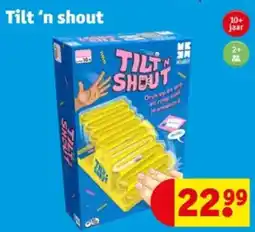 Kruidvat Tilt 'n Shout aanbieding