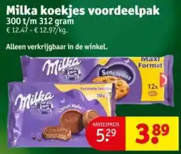 Kruidvat Milka Koekjes Voordeelpak aanbieding