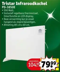 Kruidvat Tristar Infraroodkachel PD-3850E aanbieding