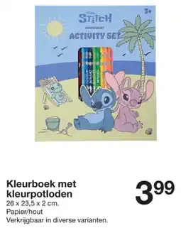 Zeeman Kleurboek met kleurpotloden aanbieding