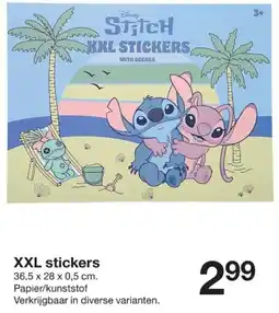 Zeeman XXL Stickers aanbieding