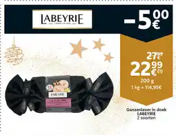 Cora Ganzenlever in Doek Labeyrie aanbieding